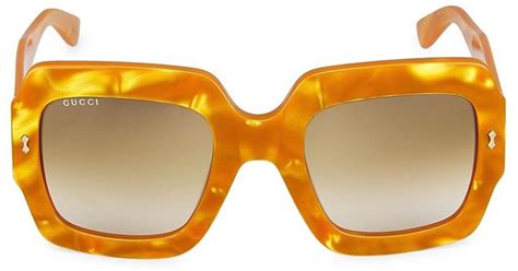 gucci square sunglasses yellow